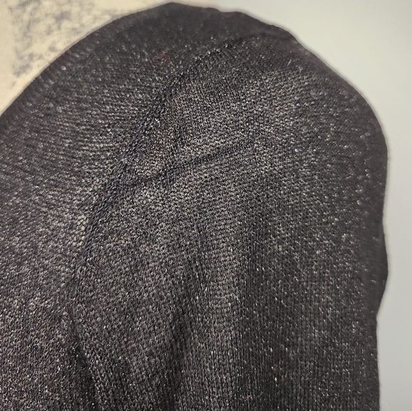 Sparkly Black Puff Sleeve Cardigan - Picture 12 of 12